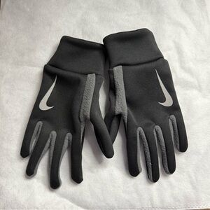 Nike Charcoal and Black Fleece Gloves